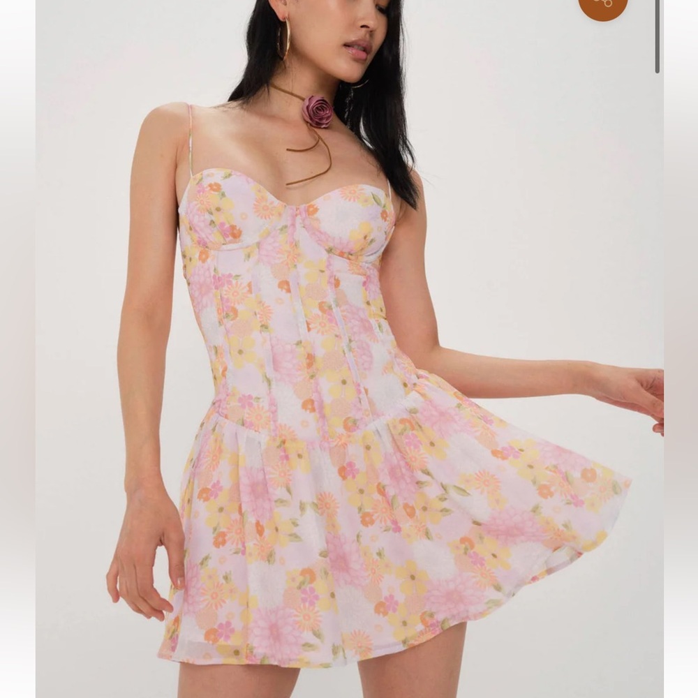 For Love and Lemons Carrie Mini Dress